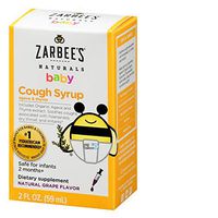 Zarbee's Naturals Baby Cough Syrup with Agave & Thyme, Natural Grape Flavor, 2 Ounce Bottle
