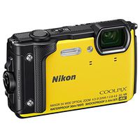 Nikon COOLPIX W300 Digital Camera (Yellow) 26525 International Model + Nikon Waterproof Floating Strap + Microfiber Cloth Bundle