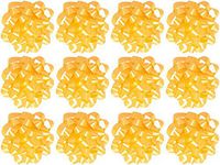 The Gift Wrap Company  Decorative Confetti Gift Bows, Medium, Yellow, pack of 12