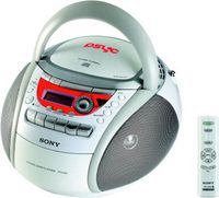 Sony CFD-E90 CD Radio Cassette Recorder (White)