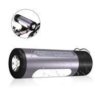 Outdoor Speakers Portable Bluetooth Bicycle Bike Speaker 5200mAh Power Bank Waterproof Speakers with Camp LED Flashlight, Built-in Mic, TF Card for Camping/Beach/Sports