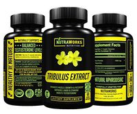 Tribulus Terrestris Supplement - Natural Testosterone Booster Support for Men and Women, 1300mg 45% Steroidal Saponin Formula to Boost Libido, Endurance, Stamina and Enhance Energy, GMO & Gluten Free