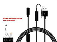 HAIN Compatible AUX Adapter, 3.5mm Jack and USB Charger Lead Y Cable for BMW for X 8 7 7 plus 6s, Support IOS 11.0 (3.3 Ft / 1 M)