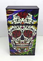 Fujima Sugar Skull Style #6 Glow In Dark Push Open 100s Size Cigarette Case