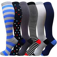 Compression Socks for Women and Men(1/3/5 Pairs)-Best for Running,Nursing,Circulation,Recovery & Travel (C1-Assorted 23, Small/Medium)