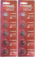 Loopacell Watch/Electronic Battery, 3v CR1220 10 batteries (Lithium Button Cell)