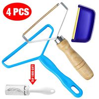 Lint Remover, Agiftee Portable Lint Roller Set with Sweater Cashmere Fabric Comb Shaver Reusable Double Sided Lint Remover Travel Brush for Removing Pills/Fuzz/Lint/Dust and Pet Hair (4 PCS）