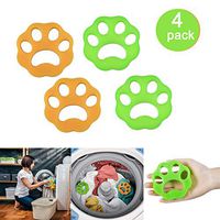 DKStarry Washing Machine Hair Remover, Laundry Hair Remover Balls， Reusable Cleaning Ball for Laundry Floating ，Pet Fur Catcher Filtering Hair Removal Device (4Pcs)