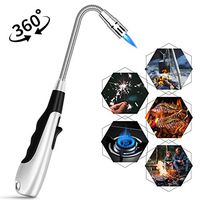 Torch Fire Lighter, AngLink Jet Flame Butane Gas Lighter Refillable Igniter for Grill BBQ Gas Fireplace Fire (No Butane Prefilled)