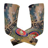 USMC US Marines 1 Pair UV Protection Cooling Long Sports Arm Sleeve