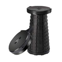 Retractable Folding Stool for Camping Travel Small Portable Lightweight Collapsable Foldable Seat Chair for Fishing BBQ Outdoors Indoors Kitchen Load-Bearing Up to 260lbs