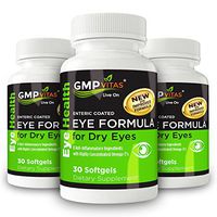 GMPVitas Enteric Coated Eye Formula- High Potency Omega-3 Supplement with Lutein, Astaxanthin Hyaluronic Acid, Vitamin C and E (3)
