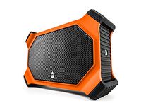 ECOXGEAR EcoSlate GDI-EXSLT800 Rugged Waterproof Floating Portable Bluetooth 20 Watt Stereo Wireless Smart Speaker (Orange, )(Renewed)