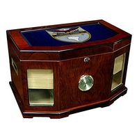 Large Premium Desktop Humidor - Glass Top -US Southern Command (SOUTHCOM)