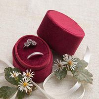 Velvet Ring Box Merlot Dark Red, Engagement Ring Box, Ring Bearer Box, Wedding Ring Box, Wedding Photo Shoot, Engagement Photo Shoot, Bridal Gift