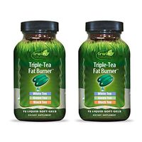 Irwin Naturals Triple-Tea Fat Burner - White, Green & Black Tea - Antioxidant Rich Metabolism Booster - 75 Liquid Softgels (2 pack)