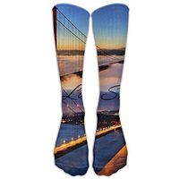 Xiuarrowxiu Socks I Love SF Mens Womens Champion Dress Athletic Work Long Knee High Stockings Tights