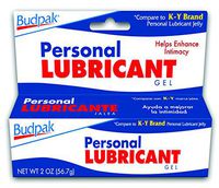 Budpak Personal Lubricant Gel, 2 Ounce (Pack of 6)