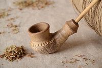 Decorative Handmade Wooden Smoking Pipe Tobacco Pipe For Decor Home Designs