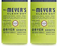 Mrs. Meyer's Clean Day Dryer Sheets (Lemon Verbena, 2 Pack, 160 Count)