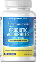 Puritan's Pride Probiotic Acidophilus Daily Blend 10 Billion Active Cultures -90 Capsules