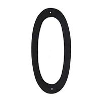 Montague Metal Products Standard Font Individual House Number, 0, 8-Inch