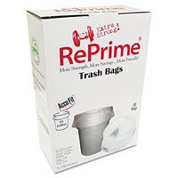 RePrime H8053TCRC1 Can Liners, 55gal, 0.9mil, Clear, 40-Inch x 53-Inch, 50/Box