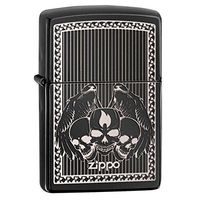 Zippo Edgy Part2 Lighter Outdoor Indoor Windproof Lighter Customize Personalized Engrave Message on Backside (Skull #36)
