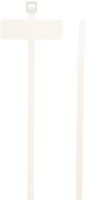 HellermannTyton IT18R9C2 Identification Tie, 3.9" Long, 18 lb. Tensile Strength, PA66, Natural (Pack of 100)