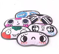 FinalZ 6pcs Cute Cartoon Funny Novelty Face Sleeping Eye Mask (Random)