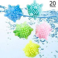 Colorful Laundry Ball Solid Washing Ball Laundry Scrubbing Balls,20 Pcs Use Less Detergent/Anti-Winding Balls/Lint Hair Catcher for Washing Machine