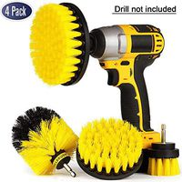 4 Pack Drill Brush Attachment Kit - Drill Brush Power Scrubber for Cleaning Bathroom, Pool Tile, Flooring, Brick, Ceramic, Marble & Grout All Purpose Drill Scrub Brush