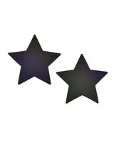 iHeartRaves Neva Nude Reflective Star Pasties (Silver)