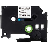 1-Pack Replace P Touch Label Tapes TZe-231 TZ-231 12mm 0.47 Inch Laminated White Tape Compatible with Brother P-Touch PTH110 PTD200 PTD400 PTD600, 26.2 Feet 8M