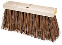 PFERD 89346 Heavy-Duty Street Sweeping Broom with Sanded Hardwood Block, 16" Block Length, 7-1/4" Trim Length
