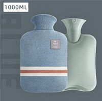 Milla Youpin Home and Outdoor Woven Hot Water Bag with Classic Striped Hand Warmer, Capacity: 1000ML