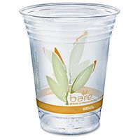 SOLO RTP16DBARECT Bare Eco-Forward RPET Cold Cups, 16-18 oz, Clear, 50/Pack, 1000/Carton