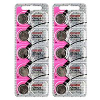 2X 5pc Maxell 3V Lithium Coin Cell CR1632 Replaces DL1632, BR1632, KL1632