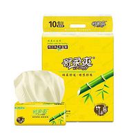 Blusea Facial Tissues, Eco-Friendly Recycled Bamboo Pulp Paper, Home Use Soft Dinner Napkins, 10 Packs