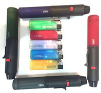 Eagle Pen Torch Lighter, with Butane, Jumbo 7" Tall + Free 5pc's Windproof Lighter, Multi Purpose, Cooking, Welding, Single Flame, Fishing, Hunting (4)