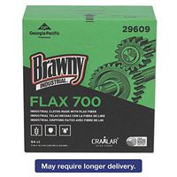 Brawny 29609 Flax 700 Medium Duty Cloths, 9 x 16 1/2, White, 94/Box, 10 Box/Carton