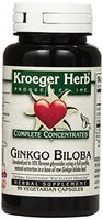 Kroeger Herb Ginkgo Biloba Vegetarian Capsules, 90 Count