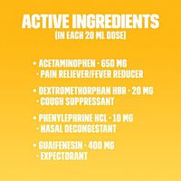 Mucinex Fast-Max Maximum Strength All-in-One Cold & Flu, Orange & Pineapple 6 oz (Pack of 2)