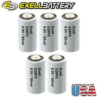 5pc Exell S28PX 6V Silver Oxide Battery 4SR44, V28PX, PX28, 544,