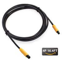 Dash Cam Rear View Backup Camera Reverse Car Recorder Cable Extension Cord (4-pin 16.4ft)