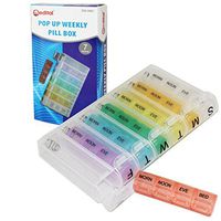 7 DAY POP UP WEEKLY PILL BOX MEDICINE TABLET STORAGE ORGANISER DISPENSER HOLDER