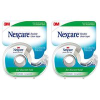 Nexcare Flexible Clear First Aid Tape, 3/4 Inch x 7 Yards (Pack of 2)