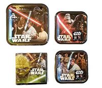 Classic Star Wars Party Bundle 9" Plates (8) 7" Plates (8) Napkins (16)