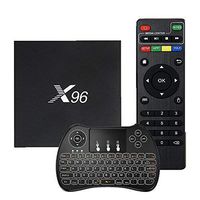 [Free Wireless Keyboard] AMGUR X96 Mini Android 7.1 TV Box Amlogic S905W Quad Core 2GB Android TV Box 16GB ROM UHD 4K Smart TV Box Support 3D WIFI VP9
