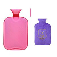 Hot water bottle Hot water bottle red Children hot water bottle Hot water bottle pvc Hot water bottle explosion-proof.8l-redE